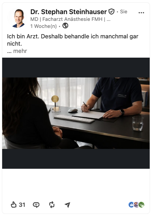Ich bin Arzt